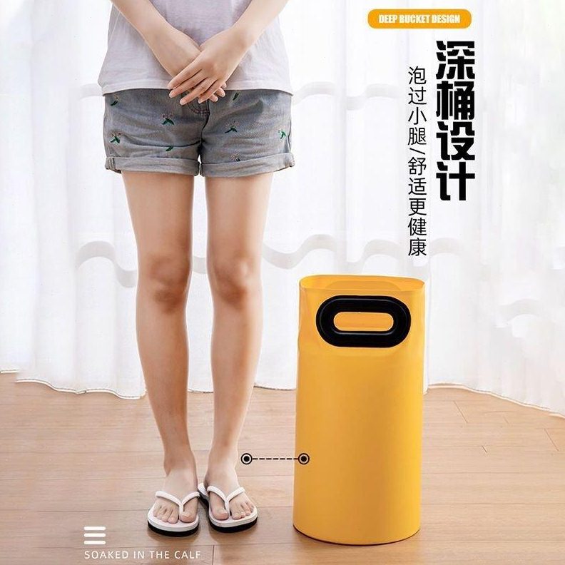 可折叠泡脚袋深过小腿洗脚水桶旅行便携专用过膝醒花桶简易泡脚桶
