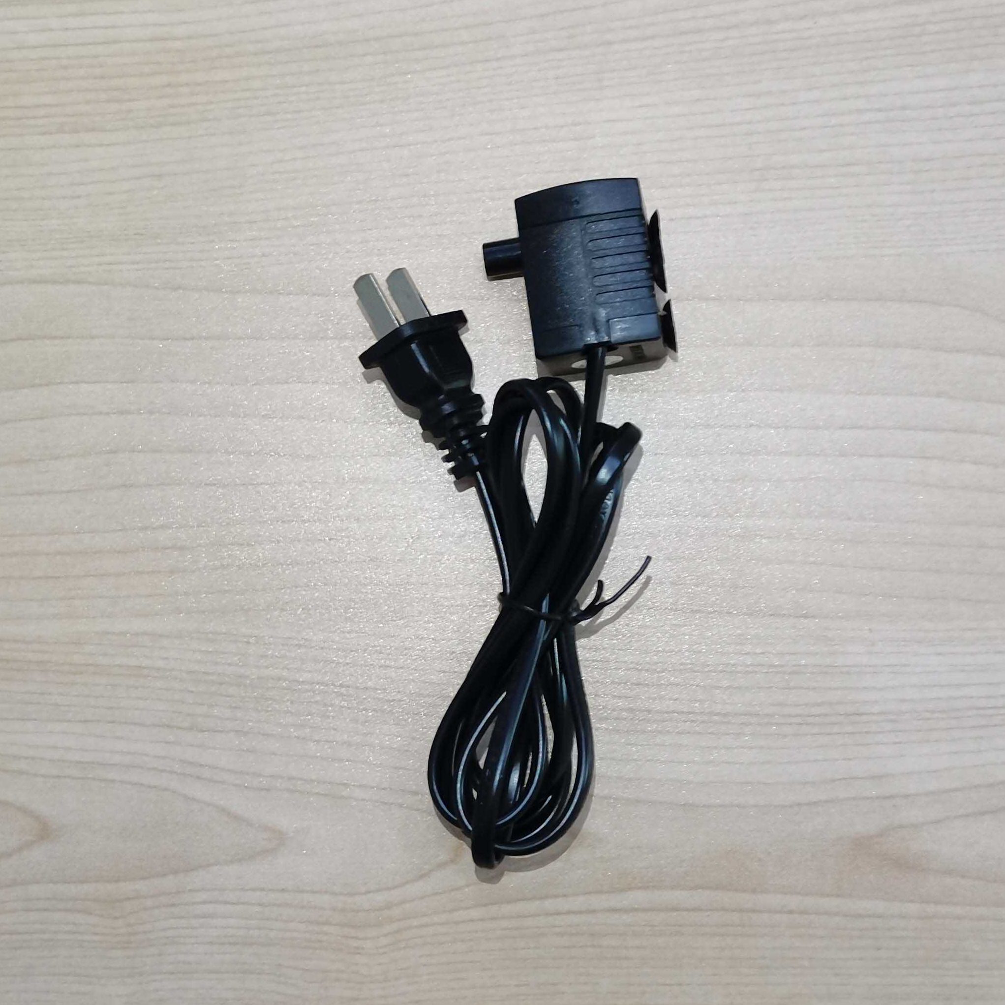 工艺品喷泉鱼池配件2W2.5W3W5W静音耐用水泵循环12彩灯雾化加湿器