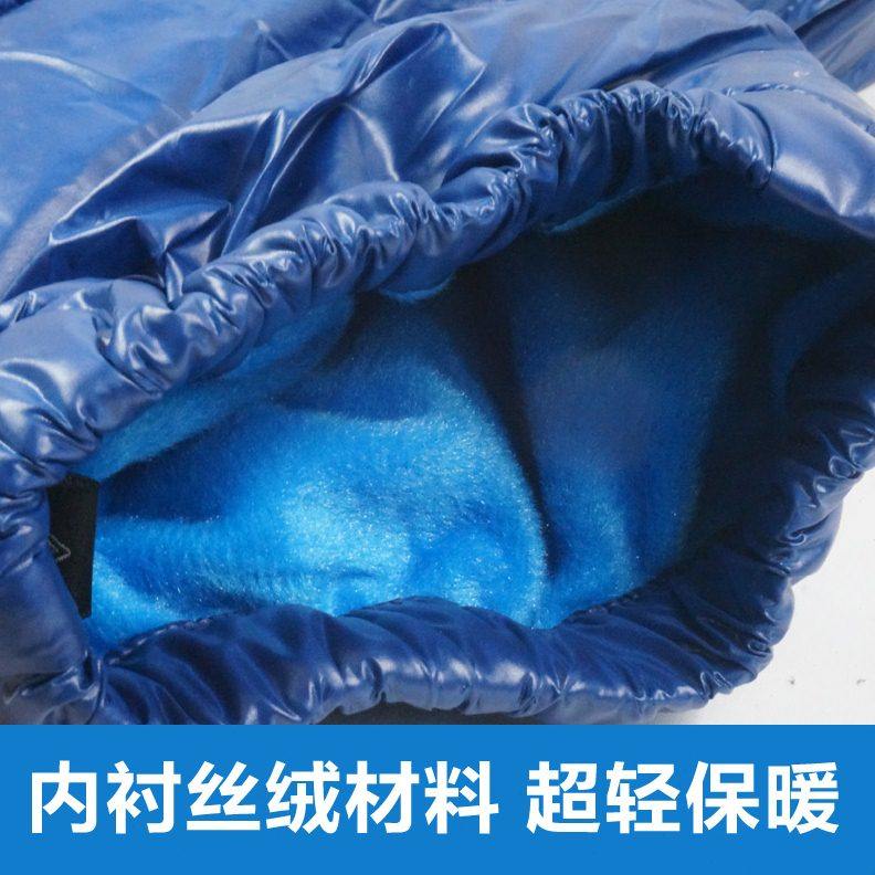 黑冰羽绒脚套户外露营超轻营地鞋 冬季居家保暖护脚鹅绒鞋套F8602