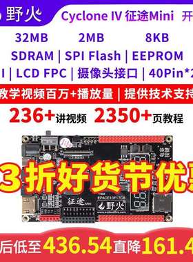野火征途MiNi FPGA开发板 Altera CycloneIV EP4CE10F17C8N带HDMI
