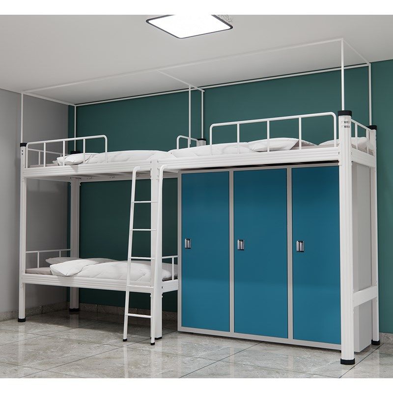 钢制上床下桌学生宿舍公寓床上铺下柜省空间高架床公司员工铁艺床,商业/办公家具,学校双层床/宿舍床,淘宝优惠券,粉丝福利购,淘宝优惠卷