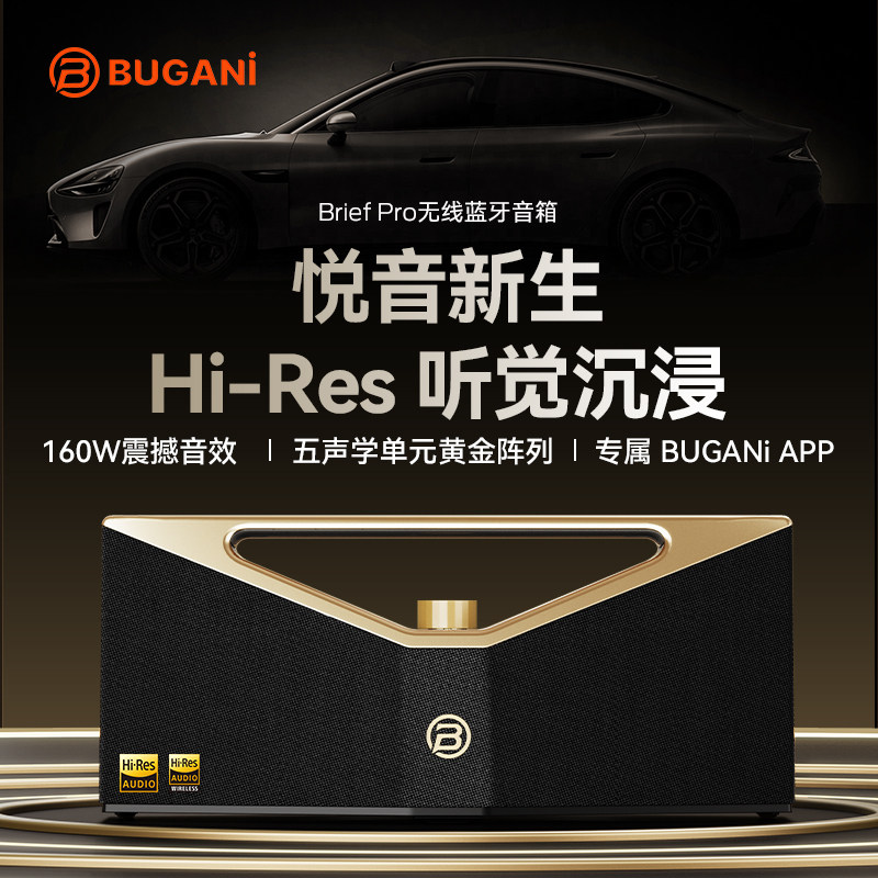 BUGANi布迦尼 Brief Pro便携式户外广场舞音响户外低音炮超大功率
