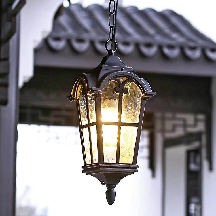 美式户外古罗马吊灯室外欧式复古走廊过道阳台花园创意庭院吊