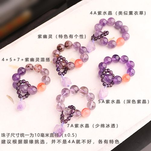 紫水晶绕指柔小手捻指尖文玩小手串九紫离火运女佛珠盘玩手持念珠