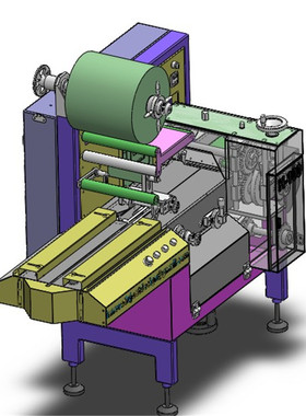 小型枕式包装机3D图纸 T813 机械设计参考资料设计素材3D图纸