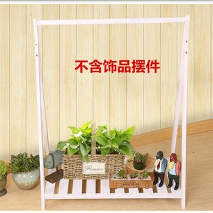 阳台悬挂花盆架子室内绿萝吊兰实木花架Z 饰阳台小花园 植物角装