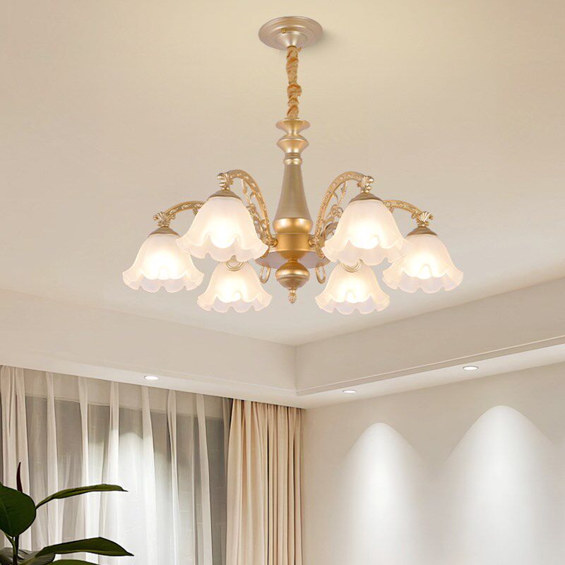 中山欧式客厅吊灯青铜金色大气简欧卧室灯美式乡村餐厅灯书房灯具