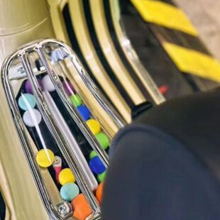 GTS300 GTV置物架电镀烧烤架 冲刺春天150 比亚乔VESPA烤肉架改装
