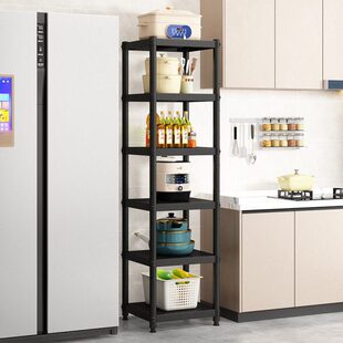 厨房置物架落地多层20宽25夹缝50cm一米100长70窄90高120四层架子