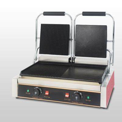 跨境商用电热款双头半平半坑压板扒炉煎牛扒炉不锈钢参与厨具设备,清洗/食品/商业设备,炒炉/炒灶/炉灶,淘宝优惠券,粉丝福利购,淘宝优惠卷