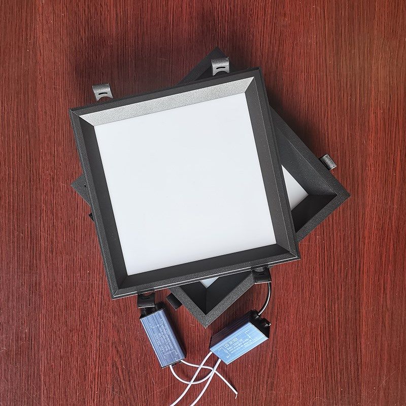 铝材蜂窝大板PVC石膏板弹簧灯卡扣内嵌暗装led嵌入式吸顶灯格栅灯,家装灯饰光源,厨卫/阳台/玄关/过道吸顶灯,淘宝优惠券,粉丝福利购,淘宝优惠卷