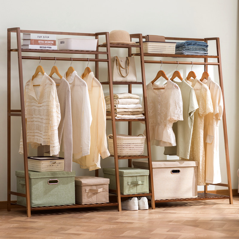 衣架落地床边放衣服神器卧室实木家用简易房间衣帽衣柜挂衣架晾衣,收纳整理,衣帽架,淘宝优惠券,粉丝福利购,淘宝优惠卷