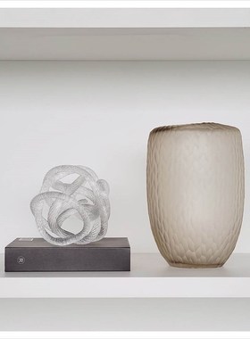 样板间书房现代家居简约软装饰品书挡创意陶瓷玻璃摆件组合ZH3026