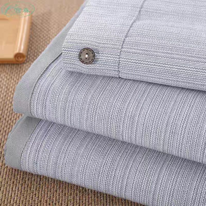 特厚高端老粗布凉席三件套单件1.51.8米单人双人夏睡单不起球机洗