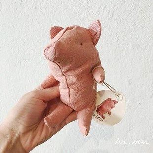 安晚 北欧猪猪抱枕玩偶婴幼儿安抚公仔陪睡娃娃男女宝可爱松露猪