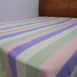 加厚古法手工老土布床单凉席定制尺寸定做床笠枕套三件套手织土布