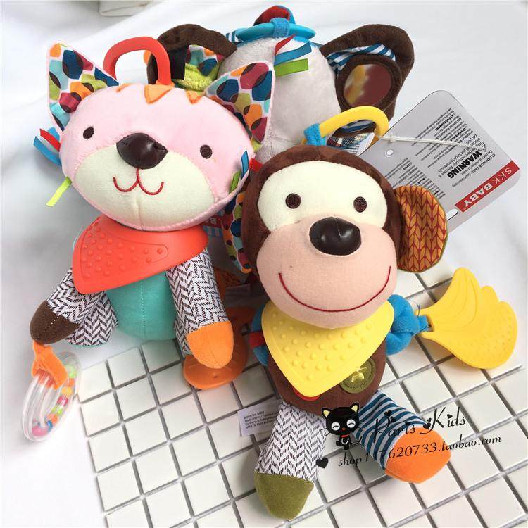 婴儿安抚车挂床铃床挂手偶毛绒玩偶玩具宝宝牙胶公仔安全座椅挂件,玩具/童车/益智/积木/模型,床铃/床挂,淘宝优惠券,粉丝福利购,淘宝优惠卷