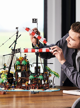 创意系列海盗梭鱼湾沉船21322拼装中国积木玩具698998