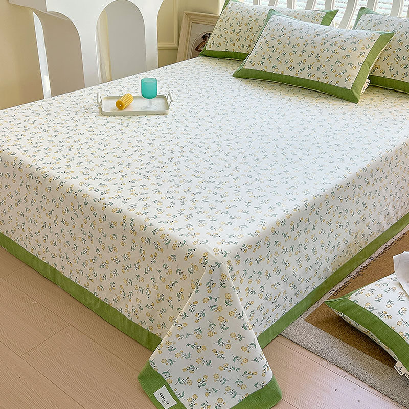 2024新款纯棉老粗布床单单件100%全棉加厚防滑被单1米8三件套夏季,床上用品,床单,淘宝优惠券,粉丝福利购,淘宝优惠卷