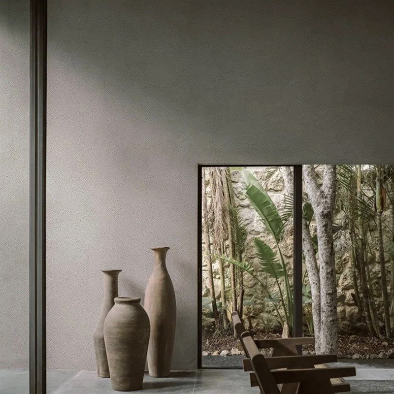 砂岩漆侘寂风艺术涂料仿古颗粒砂墙面灰泥天然黏土质感肌理漆