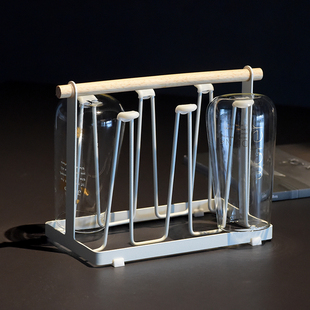 欧式 铁艺杯架玻璃咖啡杯架简约家用水杯架置物架挂架杯子沥水杯架