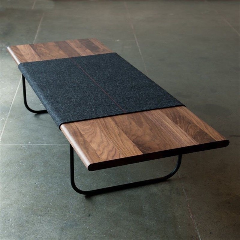 铁艺实木轻奢茶几茶桌简约现代A松木小型桌靠墙咖啡桌创意榻榻米