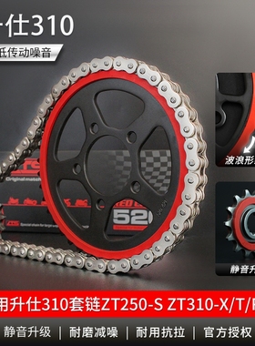 适用于升仕ZT310-X-R-T套链ZT250-S链轮大小牙W盘静音油封链条