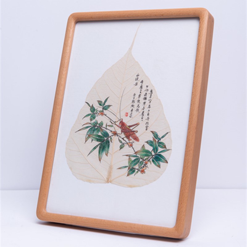 定制黑胡桃圆角榫卯原木相框摆台8/10/12寸/A4正方形实Z木画框挂