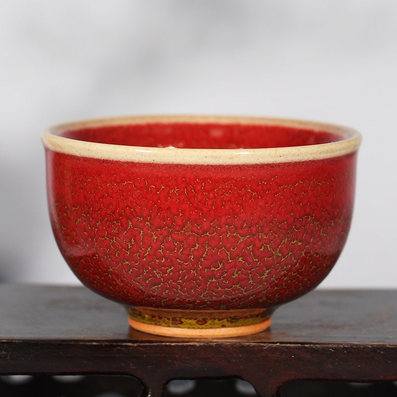 神垕钧瓷客人杯单杯小号个人品茗杯陶瓷中式钧窑U功夫茶具小酒杯