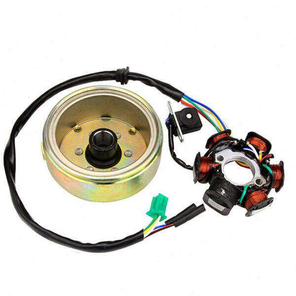 150发动机磁电机组件豪迈小帅哥GY6 125线圈 磁钢直流交流6极总成