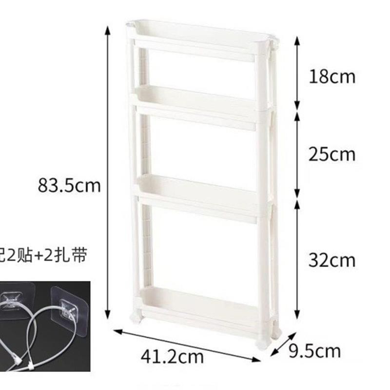 卫生间门后超薄收纳柜浴室门后置物架家用K厨房夹缝多层窄边柜靠