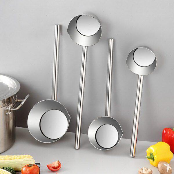 水勺水瓢嘴铺大号不锈钢带手柄水厨房加长加深加厚舀容量糖水汤勺