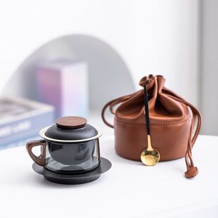 朵礼茶咖陶瓷泡茶杯茶漏杯咖啡杯带勺创意实用水杯礼盒装毕业礼物