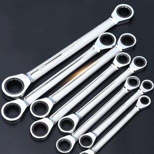 快速棘轮扳手动省力双头两用梅花开口呆扳手汽车修理五金合金工具