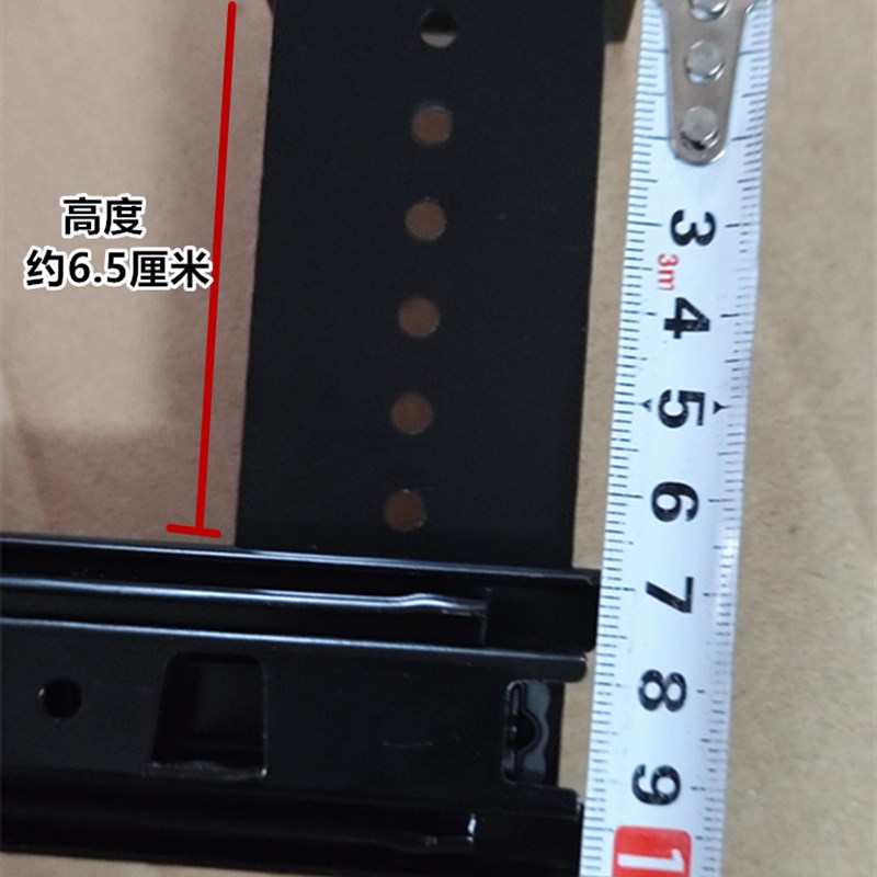 吊装三节滑轨抽屉l吊装导轨3节滑道悬挂轨道吊装键盘拖木板拖道轨