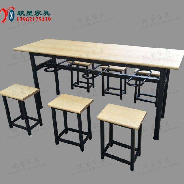 食堂餐桌椅组合4人6人位挂凳快餐工厂餐厅员工小吃店学校商用桌,住宅家具,不锈钢/PVC餐桌,淘宝优惠券,粉丝福利购,淘宝优惠卷