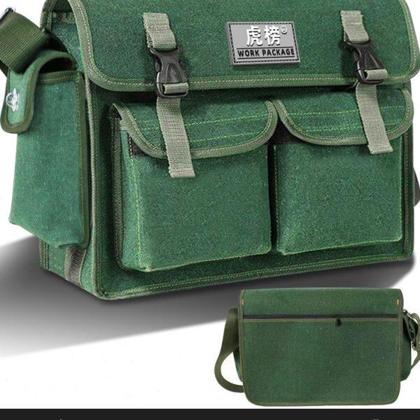 电工专用工具包多功能维修安装帆布超大号加厚耐磨收纳袋便携单肩