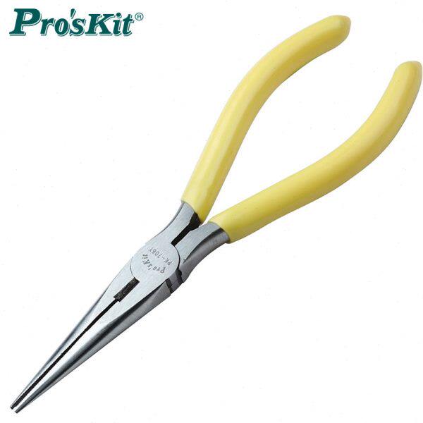 台湾宝工 1PK-706Y黄铸钢强力尖嘴钳 进口长嘴钳 尖咀钳子加长型