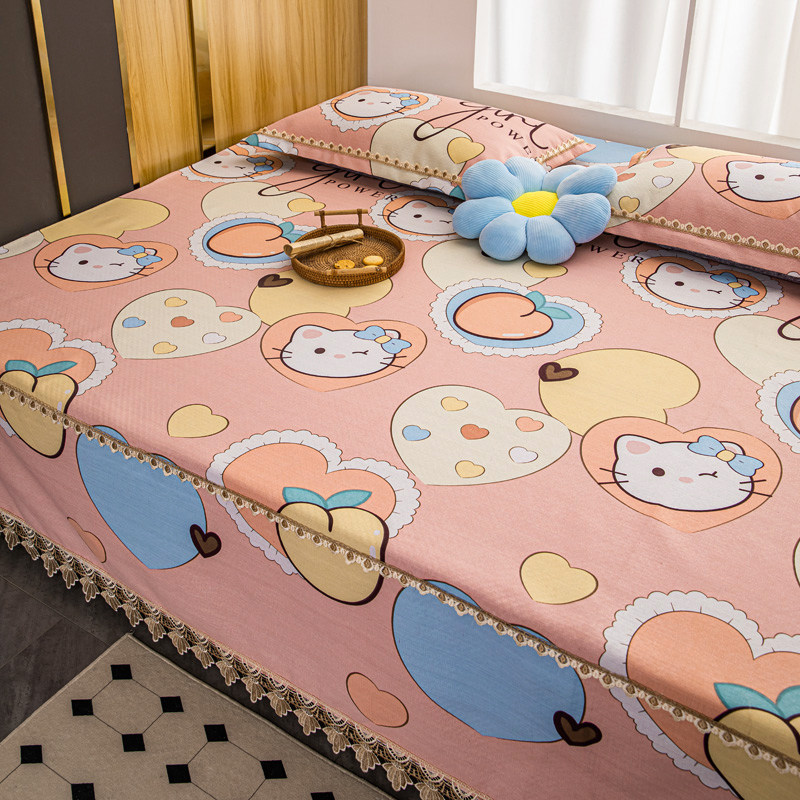 全棉牀盖榻榻米专用牀单纯棉老粗布凉席夏季炕盖2023新款四季通用