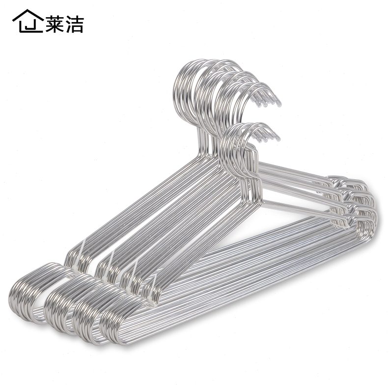 衣架成人实心不锈钢家用晾衣架儿童衣挂成人裤架防滑衣撑子挂衣架