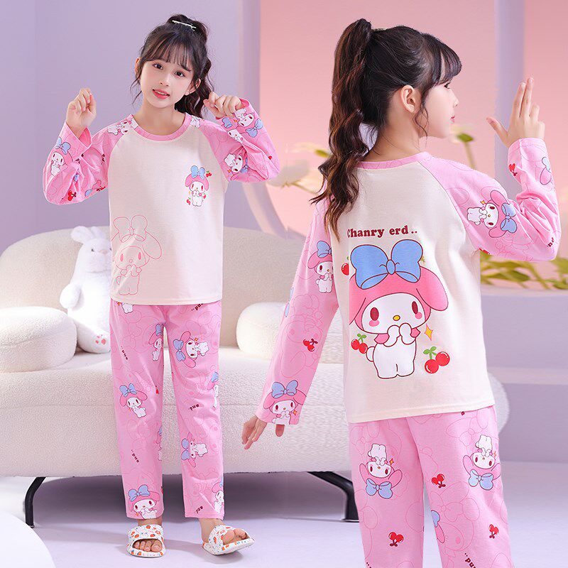 儿童睡衣女孩春秋季纯棉女童内衣套装男童长袖家居服宝宝秋衣秋裤