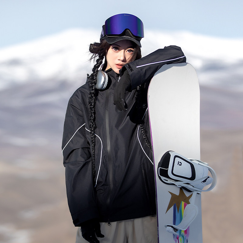 2024新款滑雪服女冬季单板双板户外专业美式防风防水防寒保暖男款
