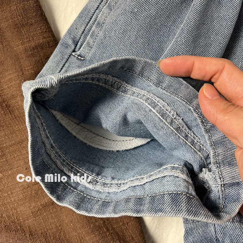 版型赞~韩版童装2023t夏季儿童牛仔短裤男童女童休闲中裤宝宝裤子