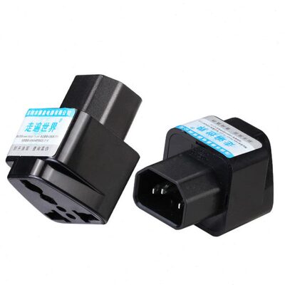 PDU/UPS转换插头多用国标10A插孔机箱显示器C13 IEC320-C14品字插