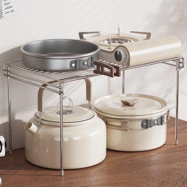 cs304不锈钢微波炉架子厨房置物架台面烤箱收纳架储物架橱柜分层,厨房/烹饪用具,微波炉置物架,淘宝优惠券,粉丝福利购,淘宝优惠卷