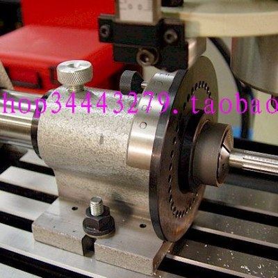 征宙PF70-5C简易分度头带配套顶针尾座可装卡盘钻铣磨床附件D低价