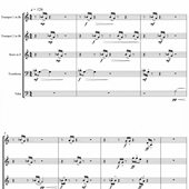 Hillborg 总分谱 Brass 2017 音频 Quintet 铜管五重奏Anders