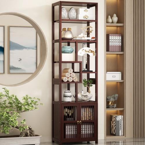 博古架新中式客厅多宝阁茶具茶叶置物架子多功能工艺品摆件展示架