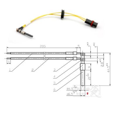 驻车加热器氮化硅陶瓷电热棒火花塞点火针GTTK6C4D/GTCQ-D6E24V12