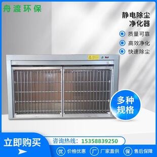 板式全截面高压静电空气净化装置回风口安装电子杀菌双区电场